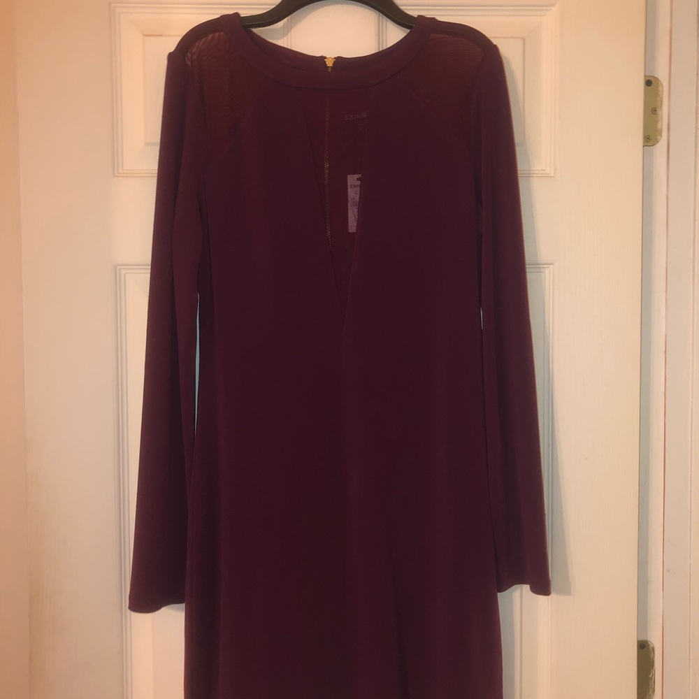 NWT Burgundy Express dress size medium.